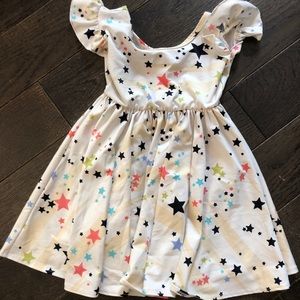 12/24 month Dot Dot Smile Flutter dress - STARS